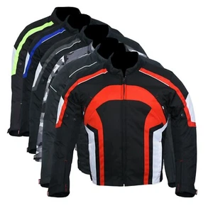 Chaqueta de motocicleta impermeable textil motociclista CE blindada cordura - Imagen 1 de 20