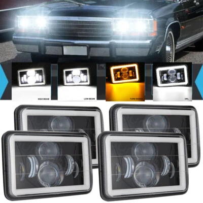 Faros LED 4x6 haz alto/bajo para Toyota Land Cruiser 1988 1989 1990 4 un. Foto 1 de 4