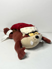 Tazmanian Devil Taz Looney Tunes 8” Plush Beanie Christmas Santa Hat A46