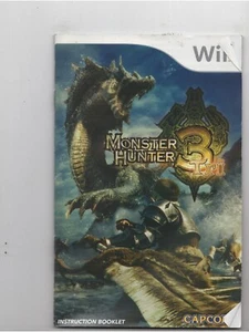 Monster Hunter 3 Nintendo Wii MANUAL ONLY Authentic Original - Picture 1 of 1