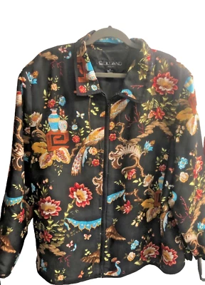 Silkland Women's jacket size 3x with bead detail, silk - Imagem 1 de 4