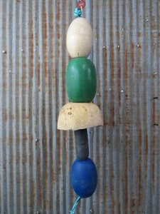 5 flotadores de red de pesca antiguos de 25 pulgadas de largo Bouys Tiki Hut Bar - (SF202) - Imagen 1 de 4