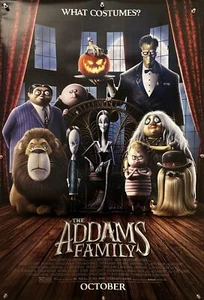THE ADDAMS FAMILY Original One Sheet Movie Poster 2019 - WHAT COSTUMES? VERSION - Picture 1 of 5