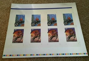 Vintage 1992 HiFlyers Uncut Sheet Santa Claus Mount Dracula Motocross Supercross - Picture 1 of 3