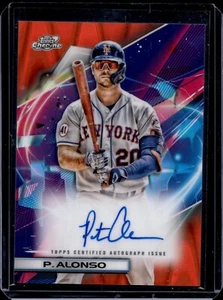 Pete Alonso 2022 Topps Cosmic Chrome Variation Orange Galactic Auto #'d/25 - Picture 1 of 2