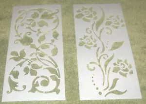 Large Decor Stencils: Wall/Wood/Fence Garden (About 14x6) Qty 10 NEW in Open Pkg - Picture 1 of 4