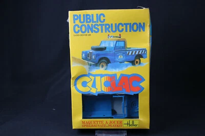 YQ067 HELLER 1/32 maquette voiture 2001 Land Rover 109 Public Construction 1983 - Photo 1/3