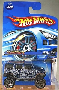 2006 Hot Wheels #23 First Editions 23/38 HUMMER Blue Variation w/ORUT5 Spokes - Picture 1 of 5
