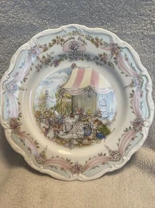 "Royal Doulton Brambly Hedge The Wedding Plate 1987 Jill Barklem Bone China 8" - Imagen 1 de 5