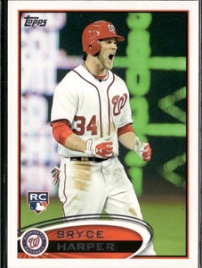2012 Topps 661 Bryce Harper Screaming RC (A) Factory Set Rookie Variations11963