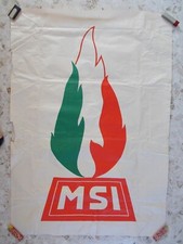 RARO MANIFESTO ORIGINALE PARTITO MOVIMENTO SOCIALE ITALIANO MSI Poster fascismo