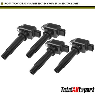 Bobina de ignição 4 peças 3 lâminas para Toyota Yaris iA 2017-2018 Yaris Scion iA L4 1.5L - Imagem 1 de 4