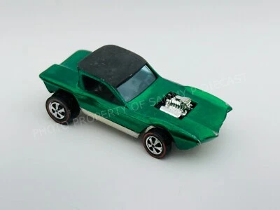 Hot Wheels Redline PYTHON Green HK Tan Interior Very Nice !! - Image 1 of 4