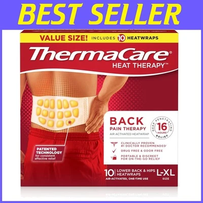 Envolturas avanzadas de terapia de calor para un alivio cómodo sin drogas - L/XL, 10 unidades Foto 1 de 4