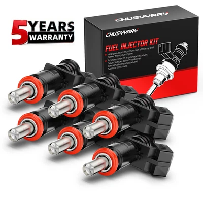 6 nuevos inyectores de combustible nuevos para BMW 330i 330xi 2006 3,0 L I6 13-53-7-531-634 Foto 1 de 4