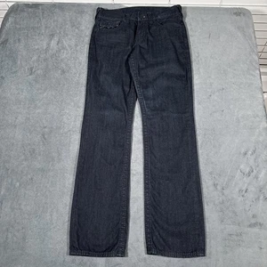 Pantalones de mezclilla True Religion para hombre 31x33 sección azul bolsillos con solapa recta gira mundial - Imagen 1 de 17