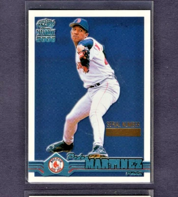2000 PACIFIC PARAMOUNT PLATINUM BLUE MISSING SERIAL PROOF #37 PEDRO MARTINEZ /1 - Image 1 of 2