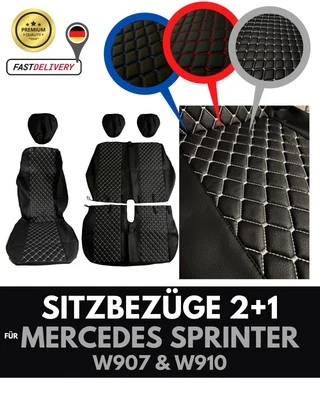 Coprisedili adatti per Mercedes Sprinter W907 W910 1+2 set guidatore e 2 posti
