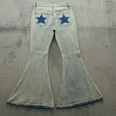 Pantalones de mezclilla Altard State para mujer talla M azul tiro alto campana 34" entrepierna Foto 1 de 4