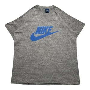 T-shirt Nike vintage anni 70 80 grafica punto singolo grigia manica corta L rara - Foto 1 di 7