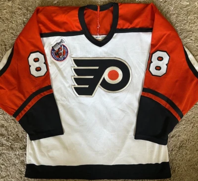 Vintage Eric Lindros Philadelphia Flyers CCM Maska NHL Jersey Large - Image 1 of 4