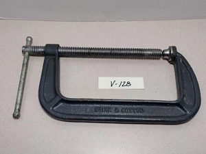 Vintage Brink & Cotton 8” C-clamp No 148-8 (lot V-128) - Picture 1 of 12