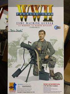 WWII DRAGON USMC MACHINE GUNNER 1ST MARINES PELELIU 1944 ERIC STARK 1/6 NIB - Picture 1 of 3