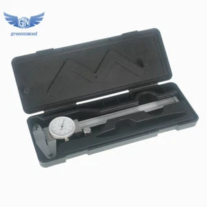 6" DIAL CALIPER CARBON STEEL SHOCKPROOF .001" OF ONE INCH - Picture 1 of 8
