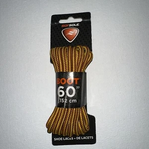 Sof Sole Boot Waxed Laces 60” Gold/brown - Picture 1 of 1