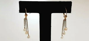 GOLD OHRRINGE ° 585 / 1000 ° 14 Kt ° Goldschmuck ° PERLEN °  - Bild 1 von 10