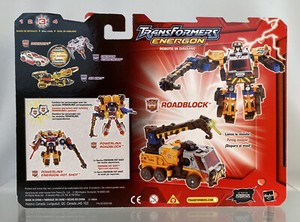 Vintage Transformers Energon Roadblock Deluxe Combat Class Card Back Package