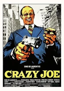 CRAZY JOE  (1974) Terry O'Quinn - Public Domain DVD NO CASE - Picture 1 of 2