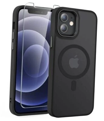  Funda Diseñada para iPhone 12/12 Pro, Translúcida para 12/12 Pro 6.1 Pulgadas Negra Foto 1 de 4