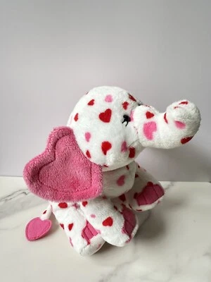 GANZ Webkinz Eluvant Elephant Hearts Valentine’s Day Stuffed Plush NO CODE - Image 1 of 4