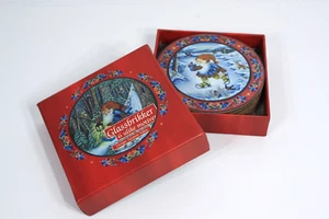 Coaster Set Suzanne Toftey Designs 6pc Gnome Holiday - Picture 1 of 8