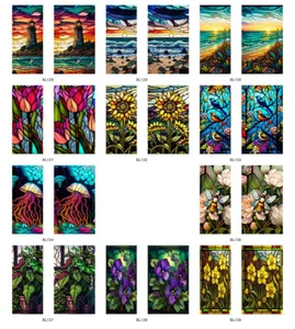 🔥3D Privacy Static Cling Frosted Stained Window Film Flower Birds Glass Sticker - Picture 1 of 83