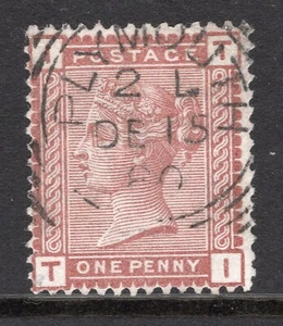 1880 1d VENETIAN RED SUPERB USED 'PLYMOUTH' SQUARED-CIRCLE. SG 166 - Picture 1 of 1