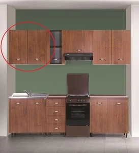 PENSILE SCOLAPIATTI MOBILE CUCINA NOCE ANTICO 80 CM - Foto 1 di 1