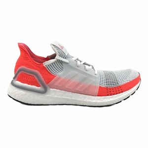 ultraboost 19 cloud white  chalk white  active red