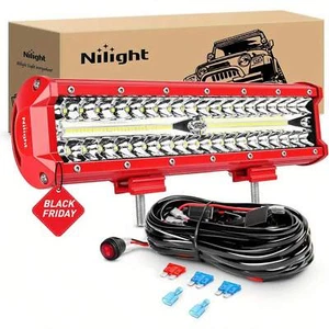 nilight Nilight LED Light Bar 12 Inch Triple Row Spot Flood-Lightning Deals - Picture 1 of 11