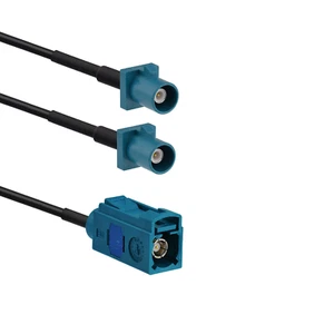 FAKRA Z female to Y type 2X FAKRA Z Male Splitter Combiner cable pigtail 1F2M - Picture 1 of 1
