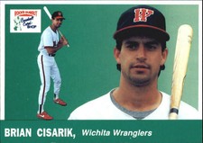 1991 Wichita Wranglers Rock's Dugout #19 Brian Cisarik