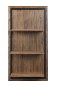 FURNARO Wandregal CORK Ulme massiv Hängeregal Schweberegal 108x56x24 cm - Bild 1 von 3