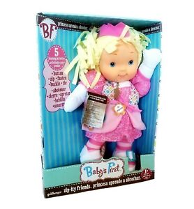 Baby's First Zip-Ity Friends Princess Button Zip Fasten Buckle Tie Learning Doll
