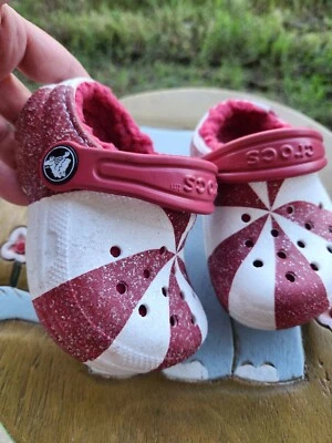 Crocs Classic Lined "Peppermint Shimmer" Toddler 5C - Image 1 of 4