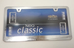 Neo Classic License Plate Frame Cruiser Accessories Chrome 15330 Auto Car - Bild 1 von 6