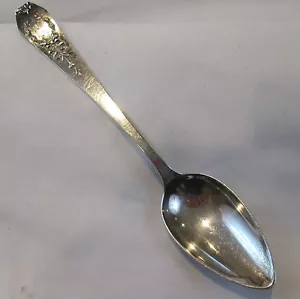 Cuchara de plata esterlina Whiting MFG sello distintivo M 25,9 g grabado A pavo real - Imagen 1 de 6