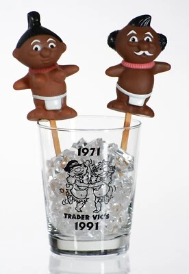 Original Trader Vic´s Menehune Cocktail Dekofigur - Weibchen oder Männchen - Bild 1 von 3