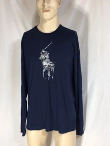 Herren-T-Shirt Neu mit Etikett Polo Ralph Lauren Rundhalsausschnitt Langarm Logo - Bild 1 von 5