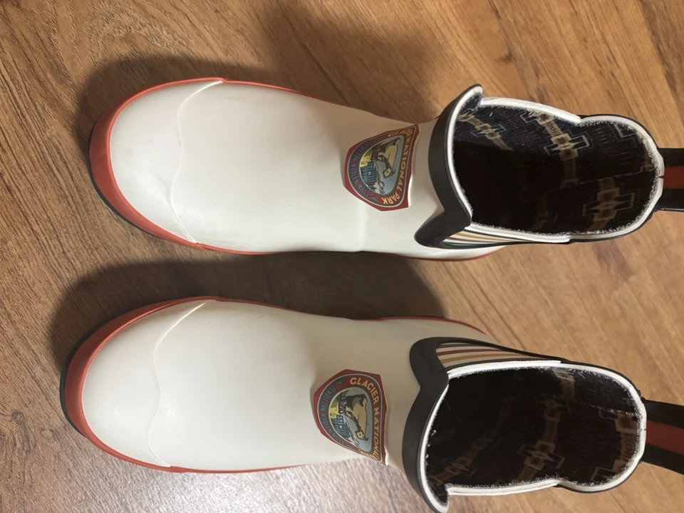 Bota de chuva Pendleton Chelsea Glacier National Park branca feminina EUA 5 - Imagem 1 de 1